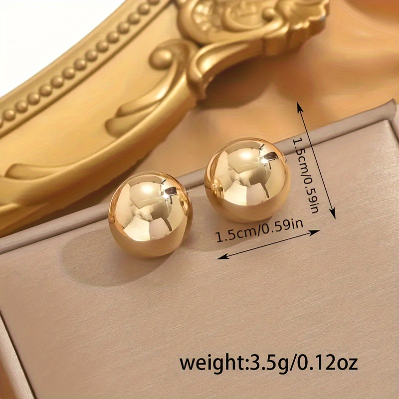 Minimalist Round Ball Earrings