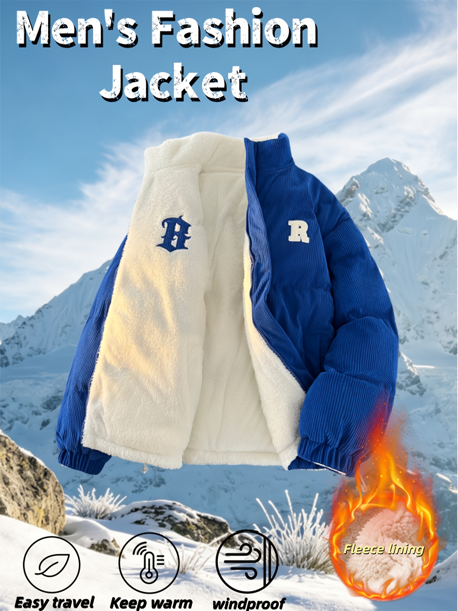 Double-Faced Wearable Ultra-Warm Lamb Fleece Jacket