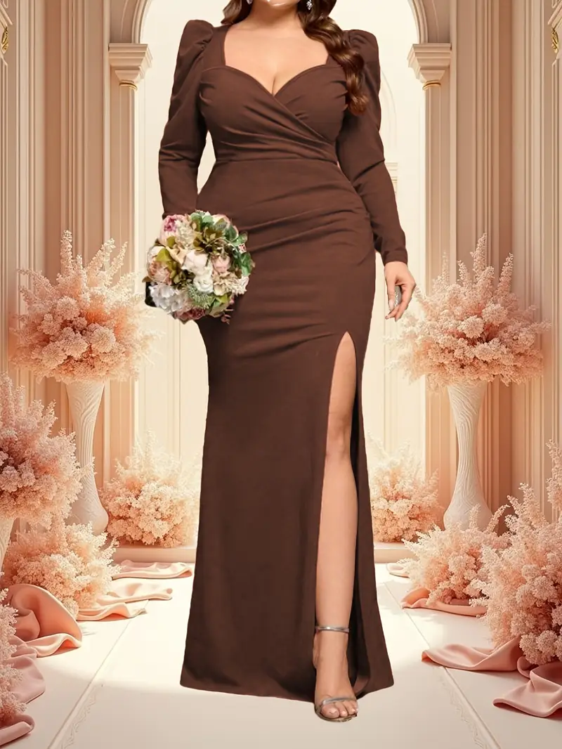 suggest some flattering plus size formal dresses for evening events. Idia Plus Size Evening In Orchid