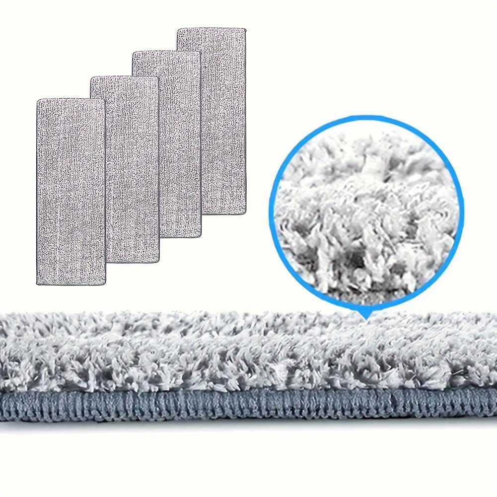 5pcs ultra absorbent microfiber mop pads washable reusable   wet or dry cleaning ideal for home dorm essentials details 3