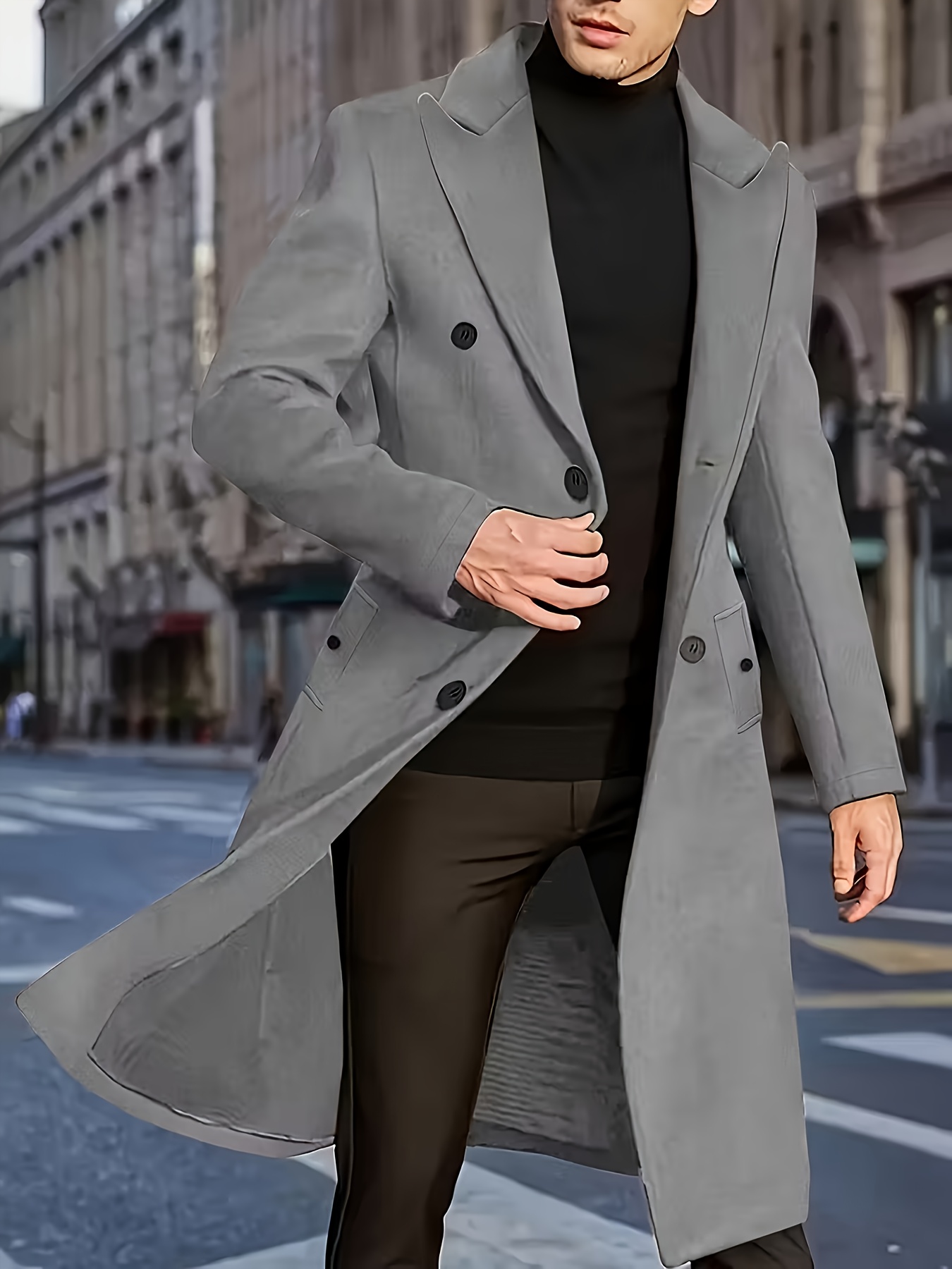 dress coats men sold on Temu United States