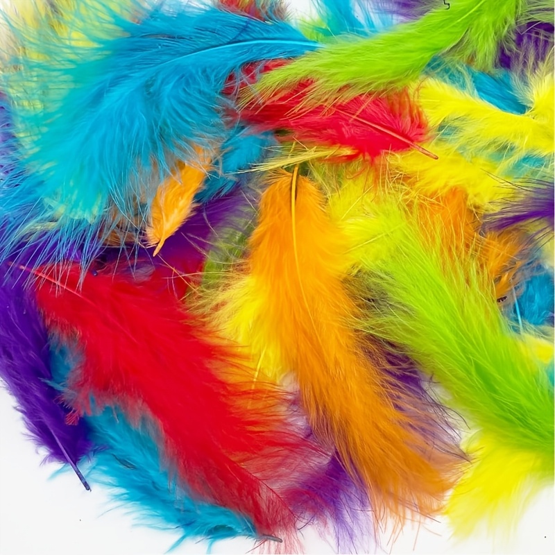 110pcs Color Simulation Feather DIY Creative Art Course Kit