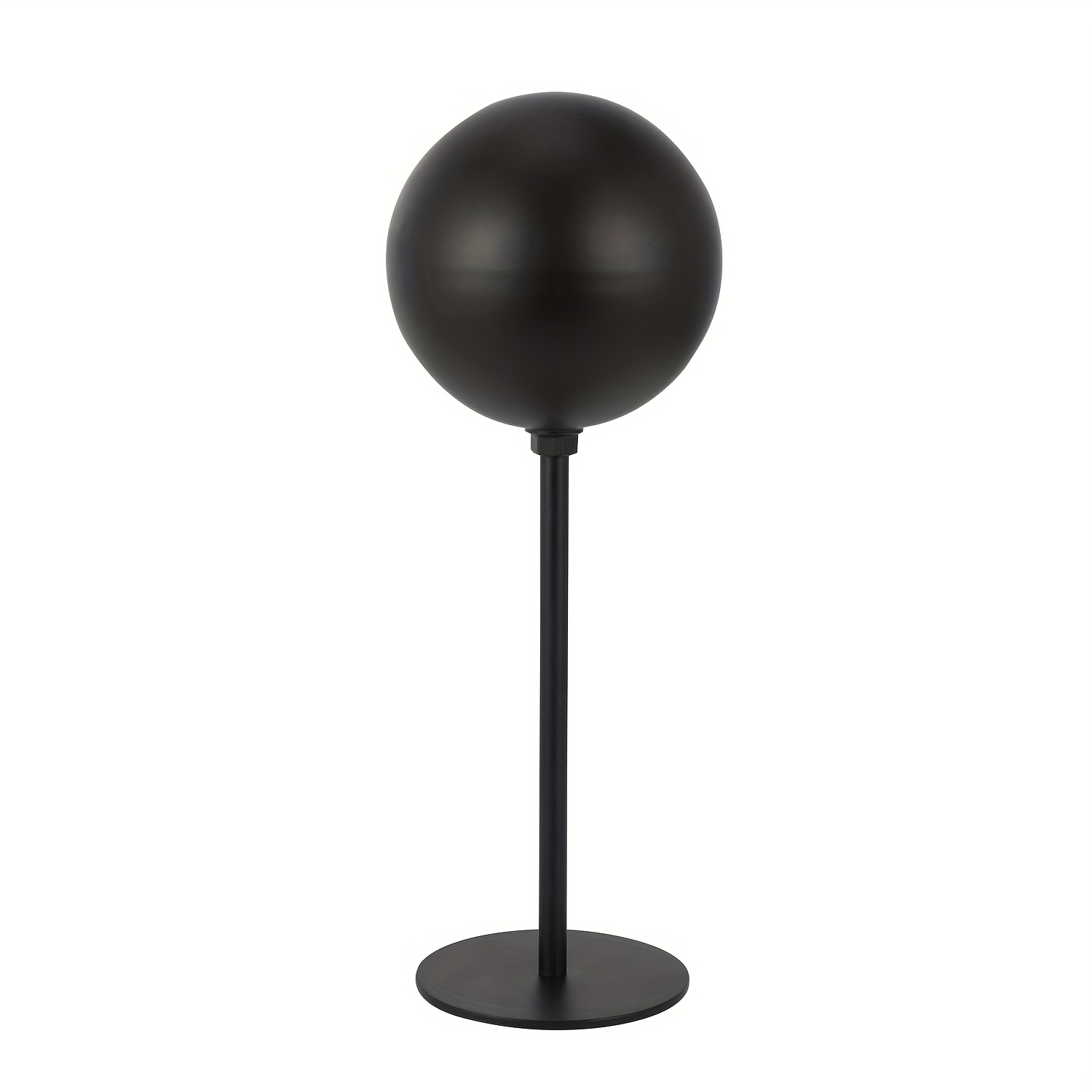 TEMU Jfg Racing Motorcycle Helmet Stand - Sleek Black Spherical Design, Durable , Ideal For Displaying Motorcycle Helmets, Caps, And Rugby Helmets,