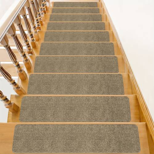 8 15pcs non slip stair treads self anti slip mats for wooden steps stair tread carpet for pet friendly and home decoration multiple color options for decor