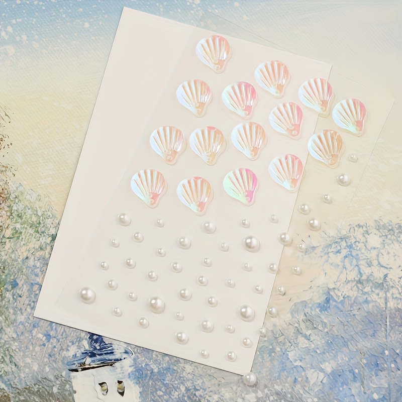 1pc Acrylic Diamond Sticker, Mermaid Shape And Convex Diamond Sticker, Face Decoration Sticker Stage Performance Party Gathering Shiny Additions Art Nail Additions Music Festival