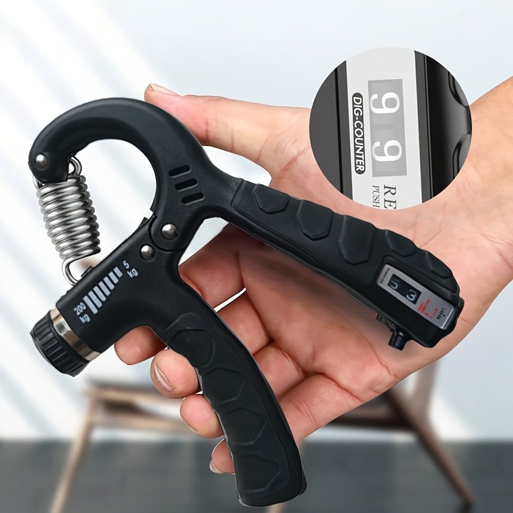 Hand Exerciser with Counter, Adjustable 11.02-440.92LB Finger and Grip Strength Trainer, Professional Hand and Arm Worko