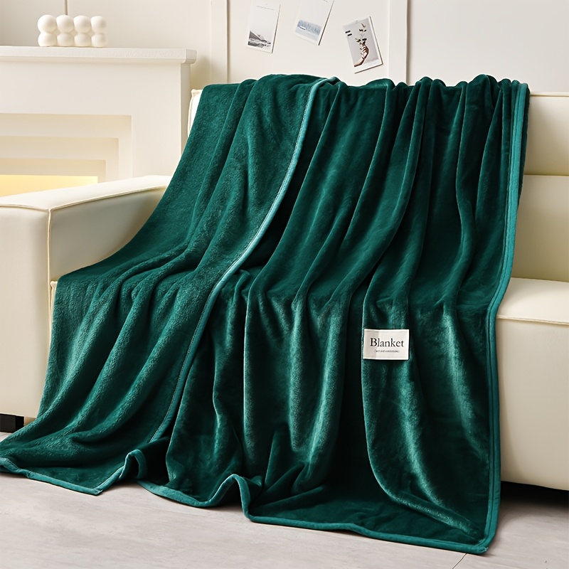 TEMU Solid Color Blanket, Fleece Throw, Simple And Cozy, Small Throw Blanket, Sofa Blanket, Nap Blanket, Air Conditioning Blanket, Suitable For All ,