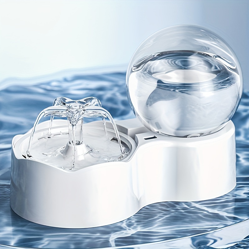2.3l Water Dispenser, Spherical Water Fountain For Cats, Without Battery