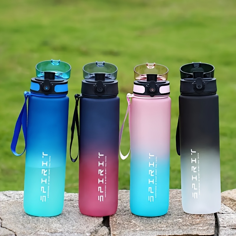 

Gradient Water Bottle - 750ml/1000ml, Portable & Sealable For Outdoor Activities, Fitness, Camping, Travel - Ppsu Plastic, Multiple Colors