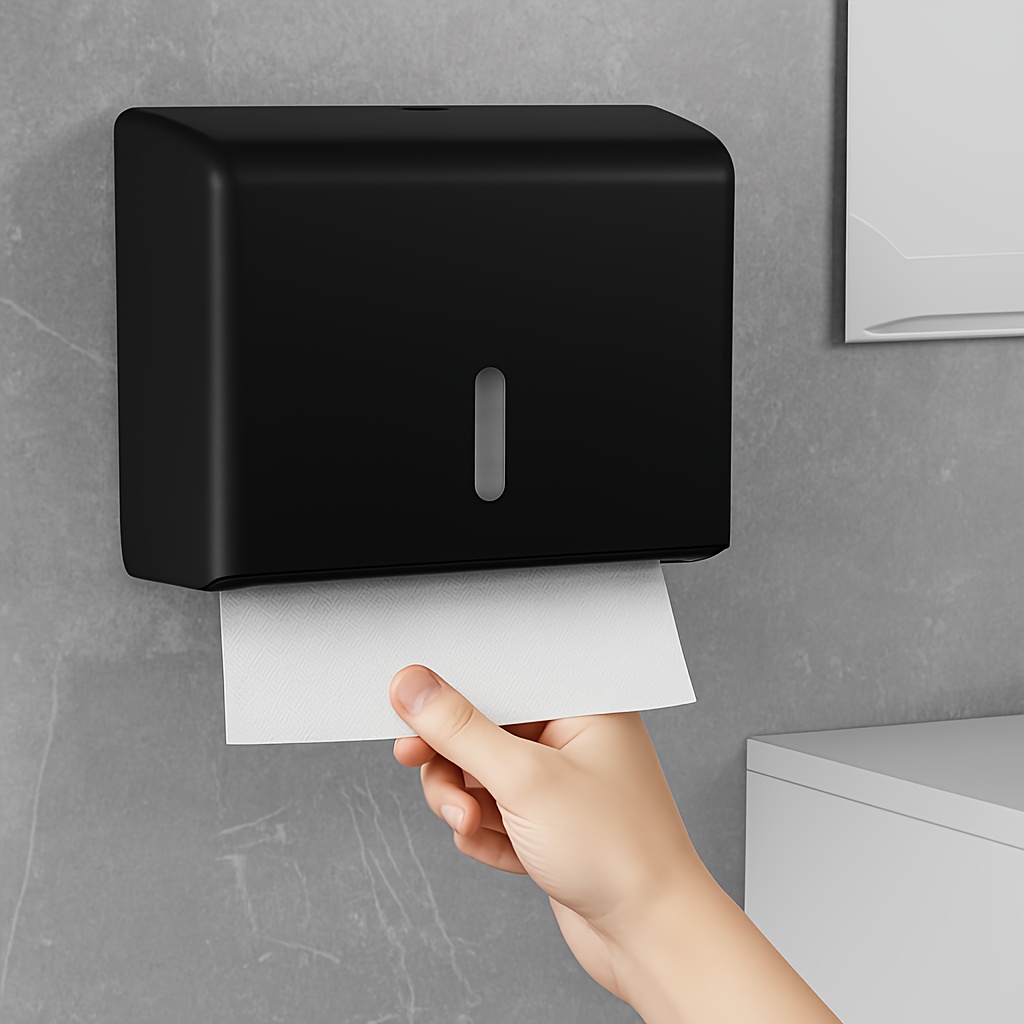 TEMU de pañuelos para toallas de de gran capacidad para 200 hojas con accesorios de instalación sin taladro gratuitos. de pañuelos para toallas de de