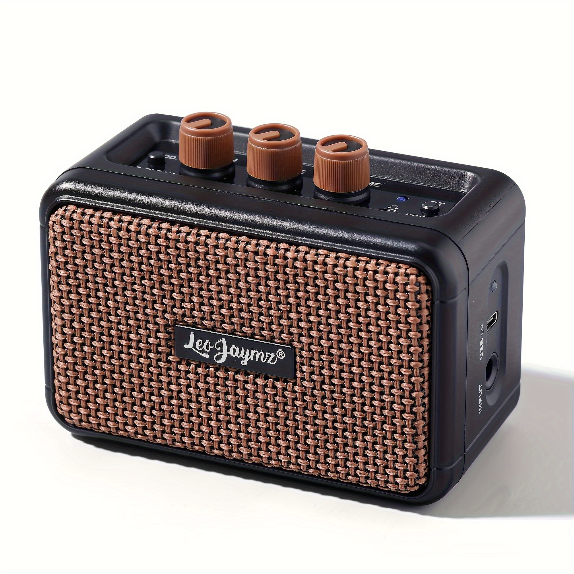 

Leo Jaymz Electric Guitar Mini Amplifier - Portble Electric Guitar Amplifier - 5w Electric Guitar -bt Dual Speakers 5w Rechargeable Portable Practice Amplifier - And Clean Effects