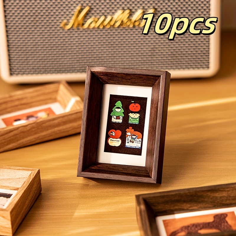 TEMU 10pcs Mini Photo Frames, Small Card Polaroid Photo Frames, Empty Frames, Collection Mounted Photo Frames, Couple Photos, Photo Frames, Small