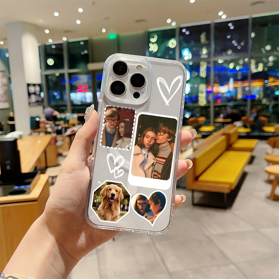 Custom Photo Phone Case - Premium Magnetic Silicone Cellphone Cover for iPhone 16 Pro Max/ 15 Plus/ 14/ 13/ 12/ 11, for Samsung S25 S24 S23 S22 S21 S20 Ultra Plus Couple Holding Hands Design for Lovers, Birthdays, Anniversaries & Family