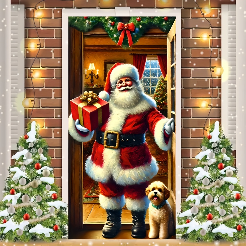 

Santa Claus Welcome Home Porch Banner - Vinyl, Christmas Parties & Room Decor