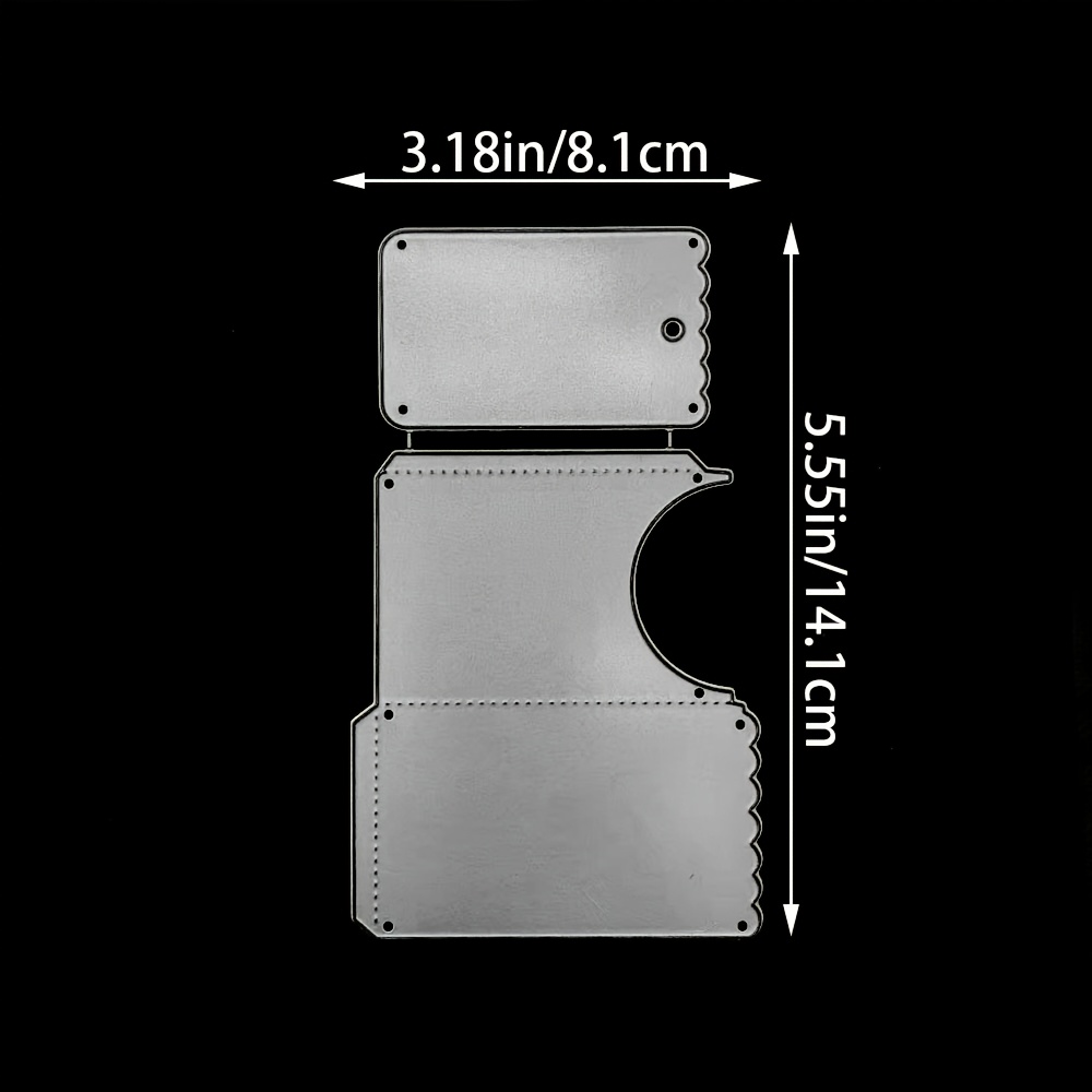 Image of Metal Die-cutting Molds For Gift Card Labels, Die-cutting Molds For Gift Card Pockets In Books, Embossing Card Making Bookmark Decorative Paper Molds, And Paper Molds For Scrapbooking