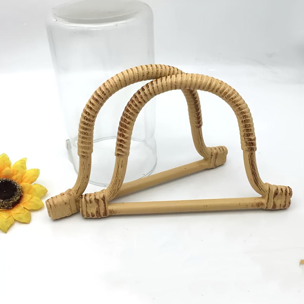 TEMU Rattan Woven Bag Handle, Suitable For New Chinese-, Woven Handbag Handles - Diy Wallet Making Supplies, Diy Wallet Making
