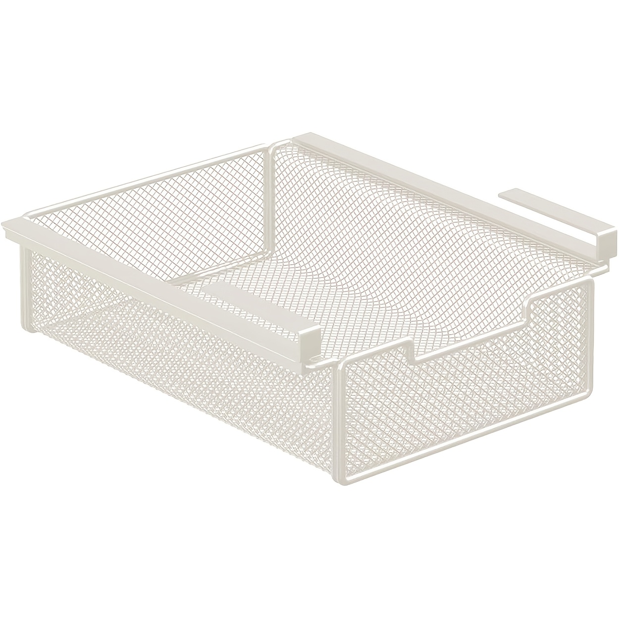TEMU Large-capacity Portable Under-desk Hanging Storage Basket With A Pull-out Drawer, Ideal For Storing All Kinds Of Items. Perfect For Home
