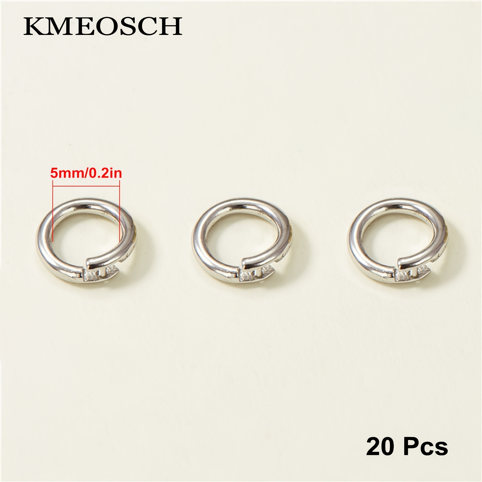 Image of Jump Rings For Jewelry Making, Open Jump Rings For Keychains And Necklace, Jewelry Making Findings