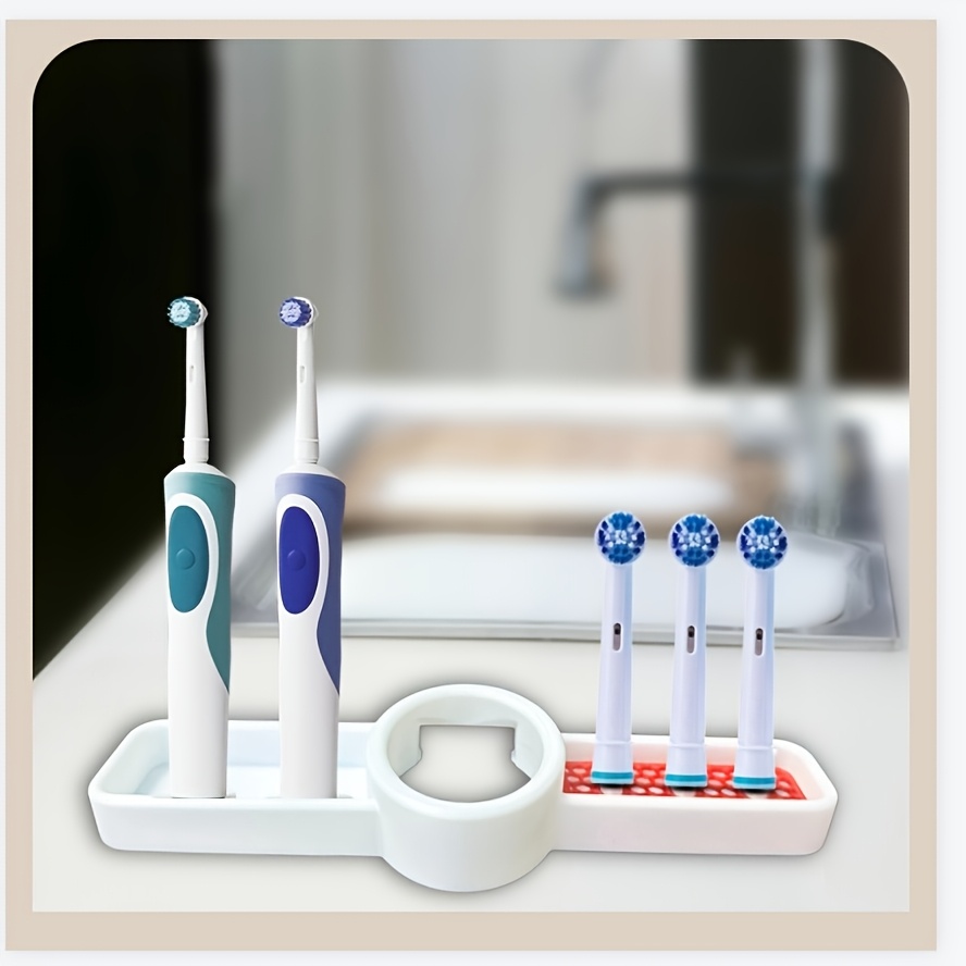 Image of Oral-b Electric Toothbrush Holder And Organizer | Bathroom Toothbrush Stand | Shower Bathroom Storage Additions, Stands