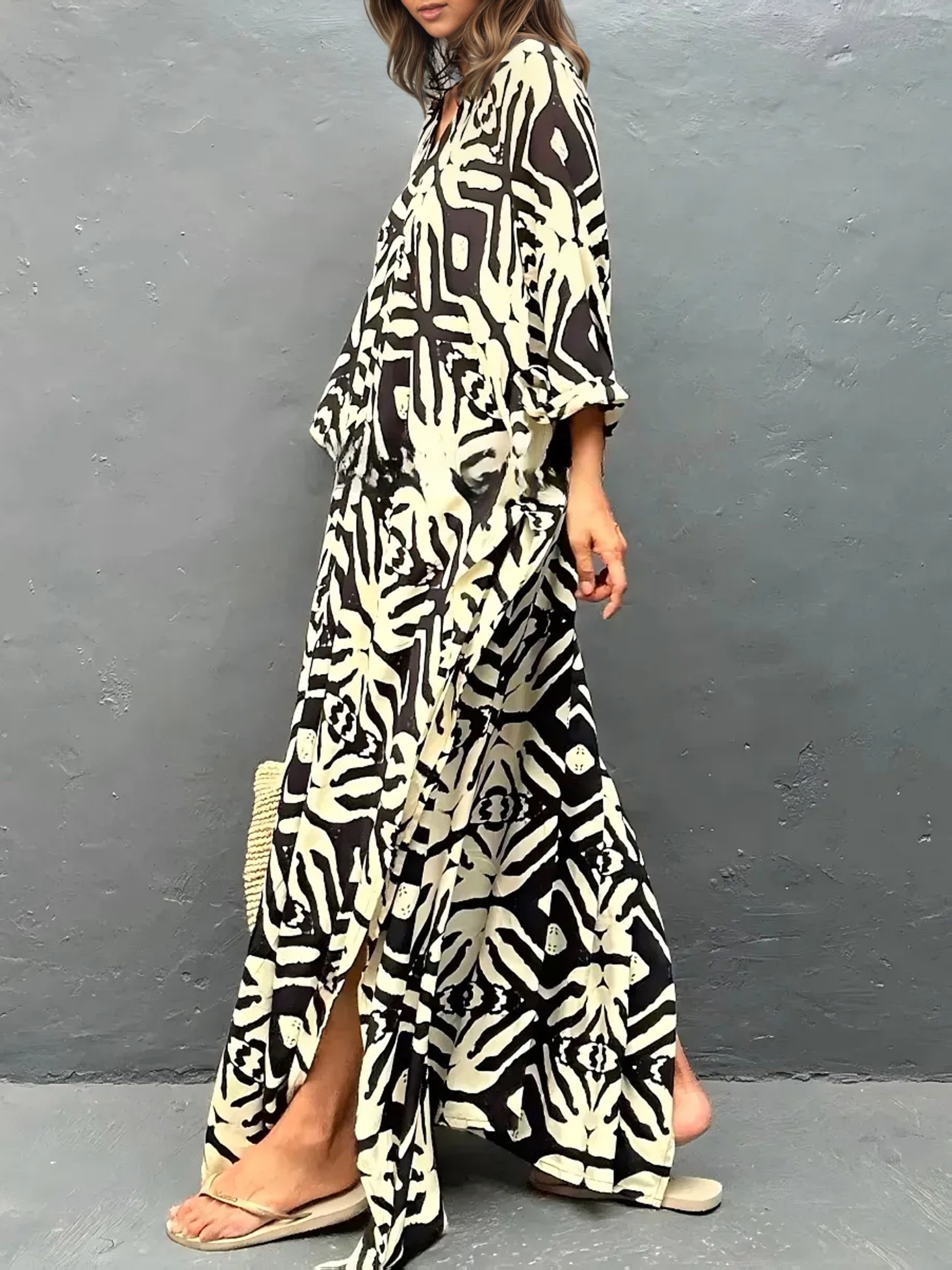 Dresses for Women Plus Size Bathing Suit Cover up * Batwing Dress Loose fit  Moroccan Caftan mumu Dresses