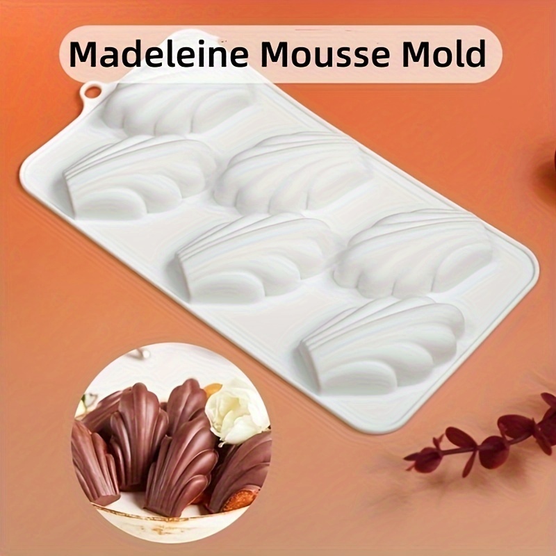 

1pc Silicone Madeleine Mousse Mold, Chocolate Baking Tool, Home Baking Accessory For Christmas, Halloween, Easter, Hanukkah, Thanksgiving