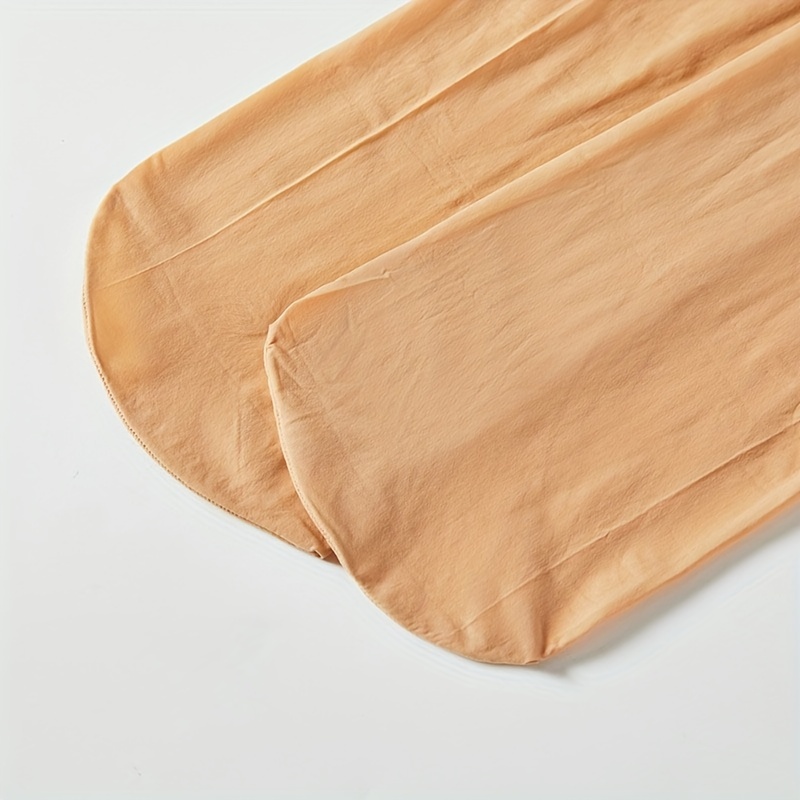 1 Pair Plus Size Ultra-Sheer Nylon Tights for Women - High Waist, Snug Fit, Anti-Snag, Summer Smooth Pantyhose, Black