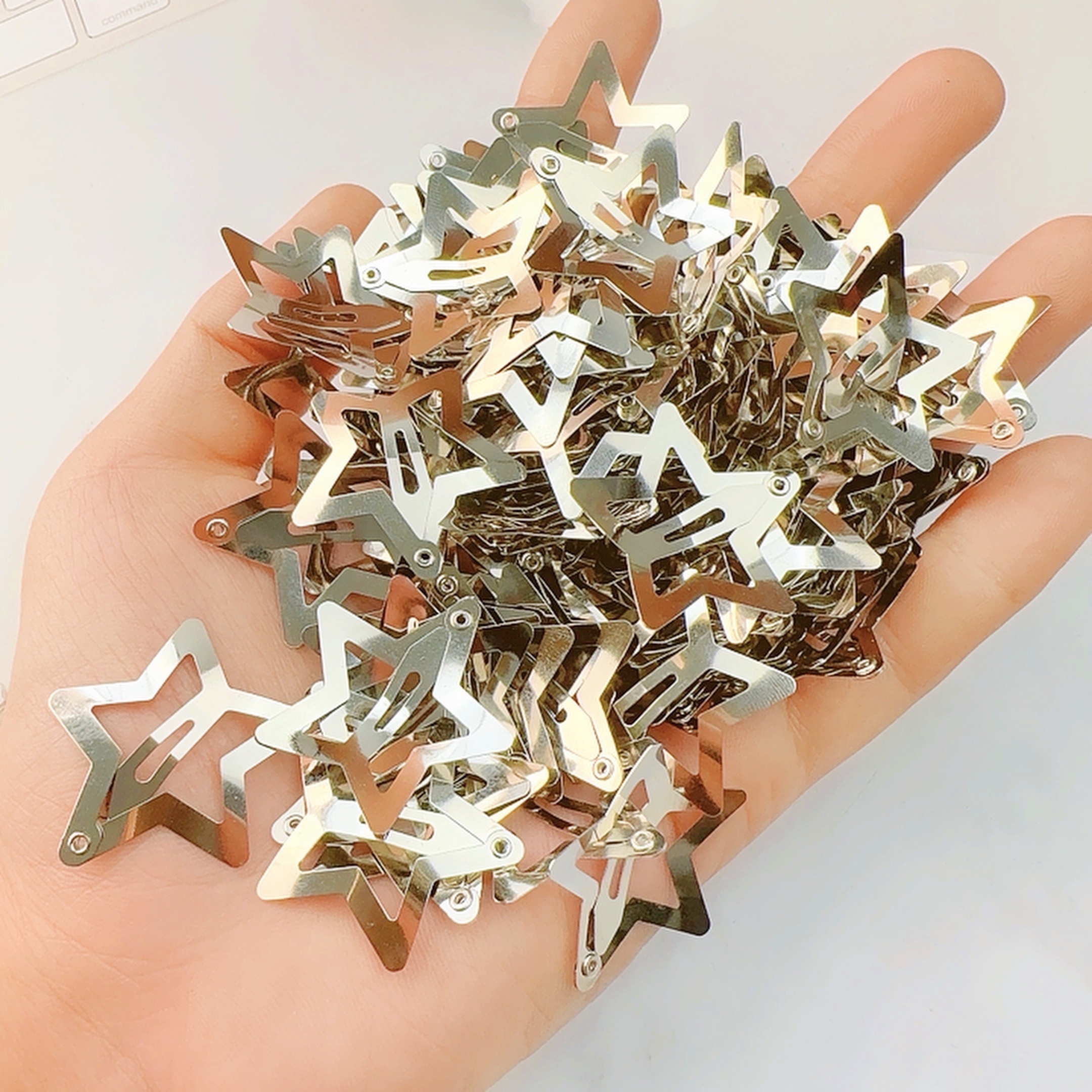 Große Haarspange Aus Metall – Mit Perlen, Ca. 10–11,5 Cm, Für Dickes Haar & Alle Anlässe