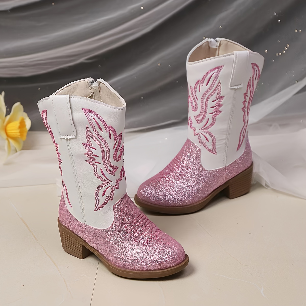 Botas Vaqueras Botas NiÃ±a Tacon Botas Altas Botines Para NiÃ±as De 10