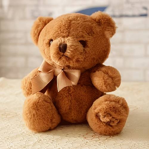 flufihood kawaii knuffelbeer pluche - realistisch zacht knuffeldier met & teddybeer, knuffelcadeau voor &, beddecoratie voor kerstmis, verjaardag, voor thuis - & knuffels