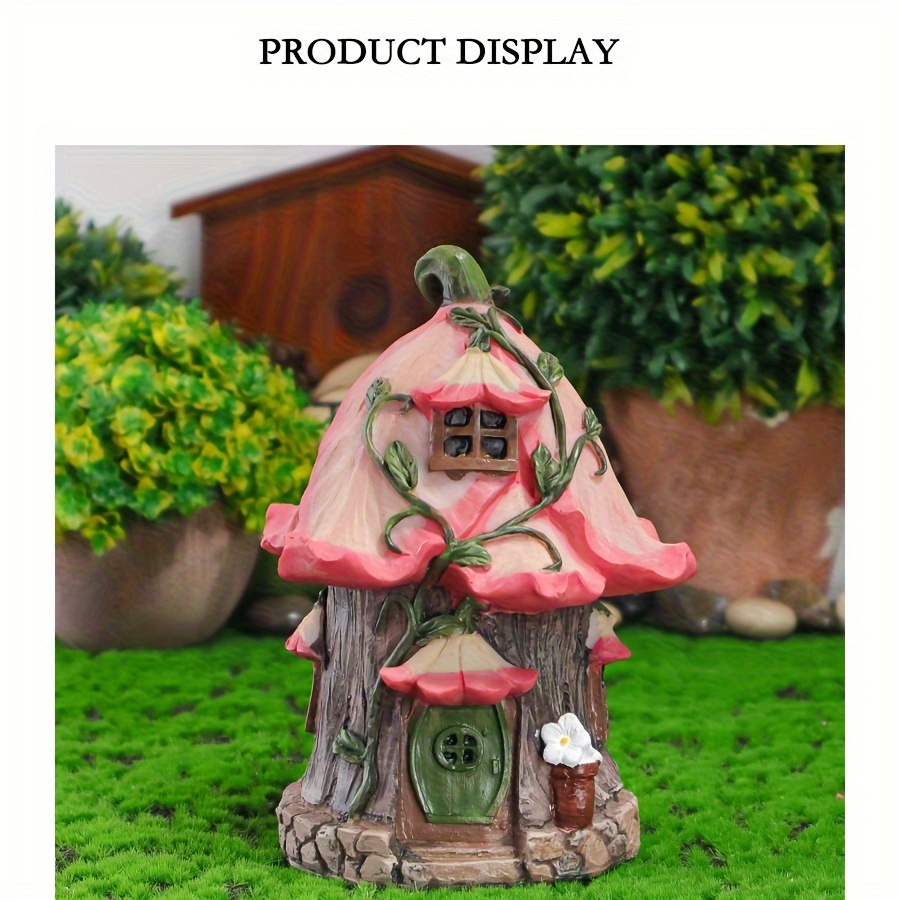 

Enchanting Resin Dwarf & Mushroom House - Perfect For Garden, Lawn, And Balcony Decor | Ideal Valentine's Day Gift Mushroom Outdoor Decor Mushroom Home Decor