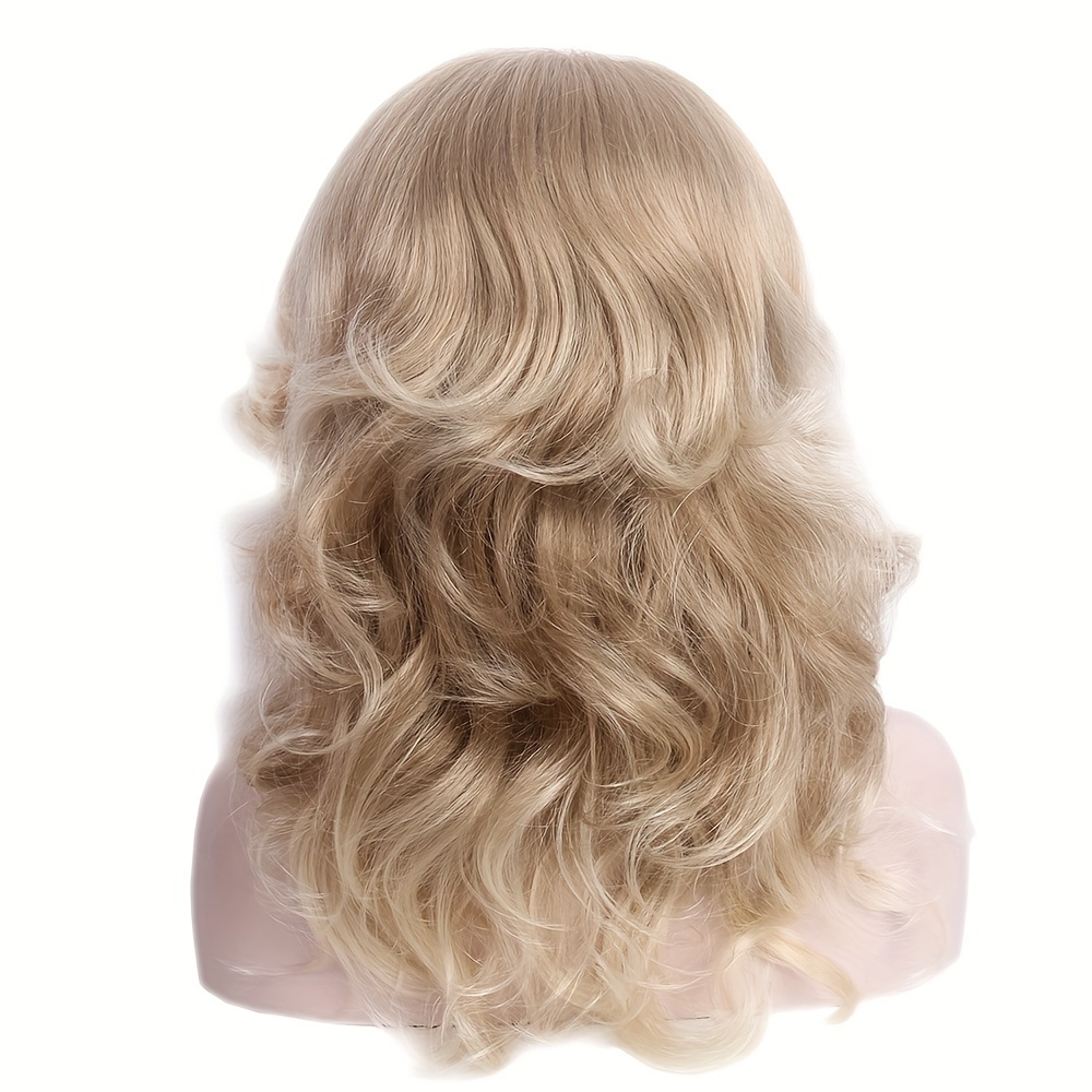 Vintage Synthetic Full Wig Wavy Retro Cosplay Costume Disco Hair Amazon.com : Rugelyss Vintage Wigs Natural Black Wig for  main image 4