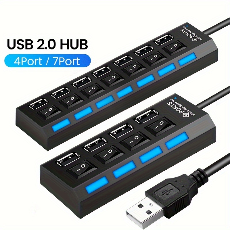 

4- & 7- Usb Switches For - Disk, External , , & Phone Charging