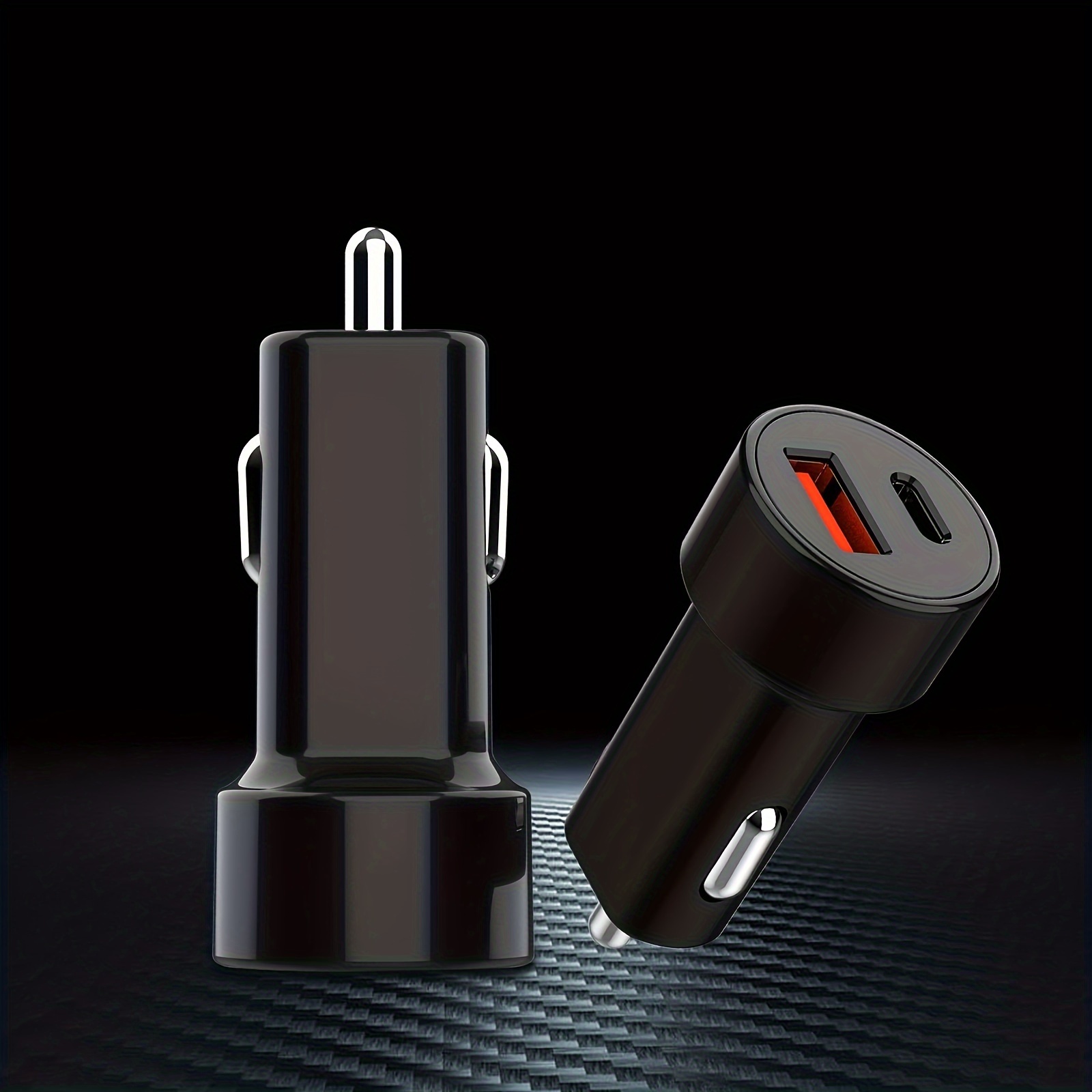 Cargador de coche rápido tipo C teléfono Android Samsung cargador de coche  carga rápida USB C encendedor de cigarrillos adaptador enchufe con cable