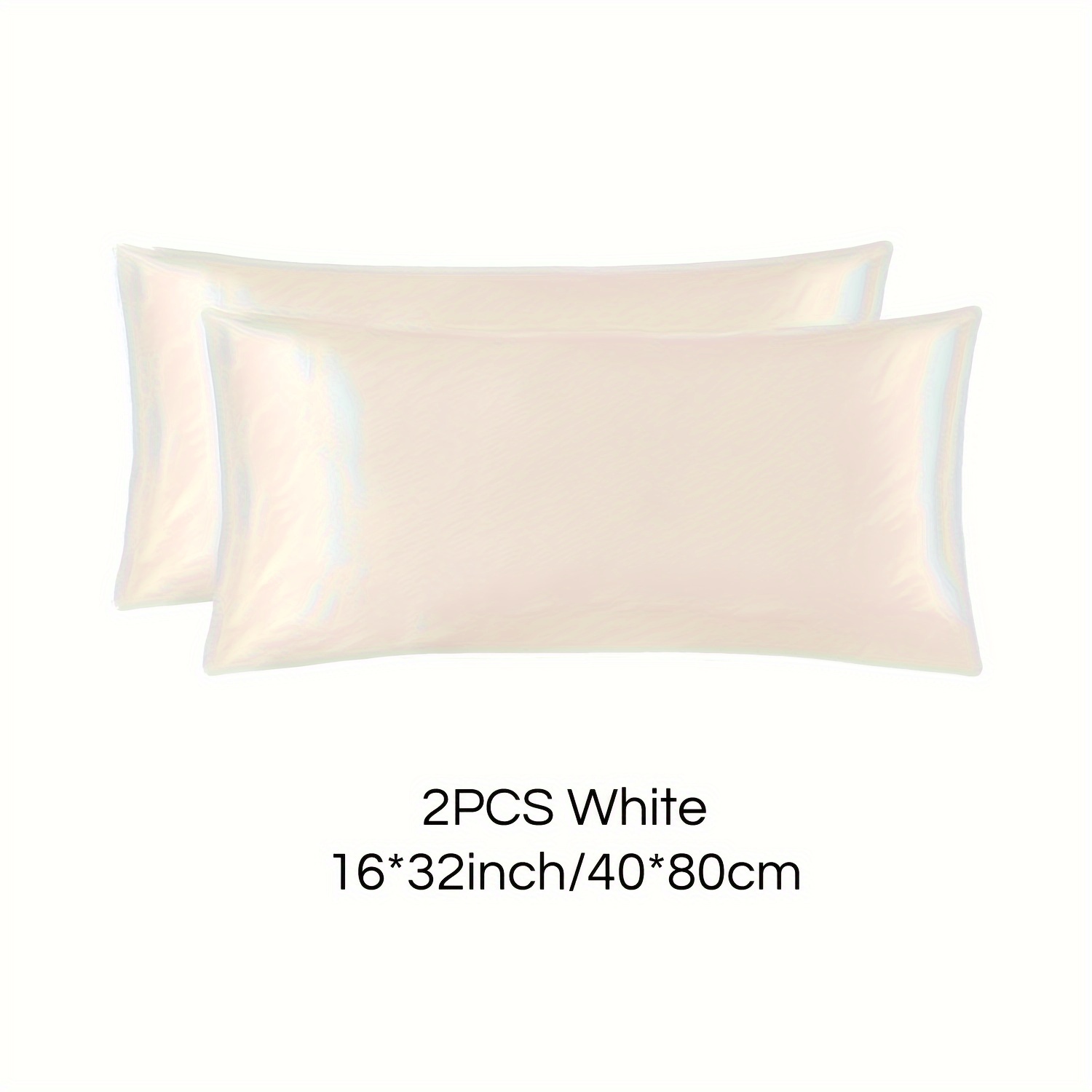Image of 2pcs Set Of 100% Silk Pillowcases, Featuring An Invisible Zipper Design, Made From 6a Grade Double-sided Silk, Providing Skin And Hair Care