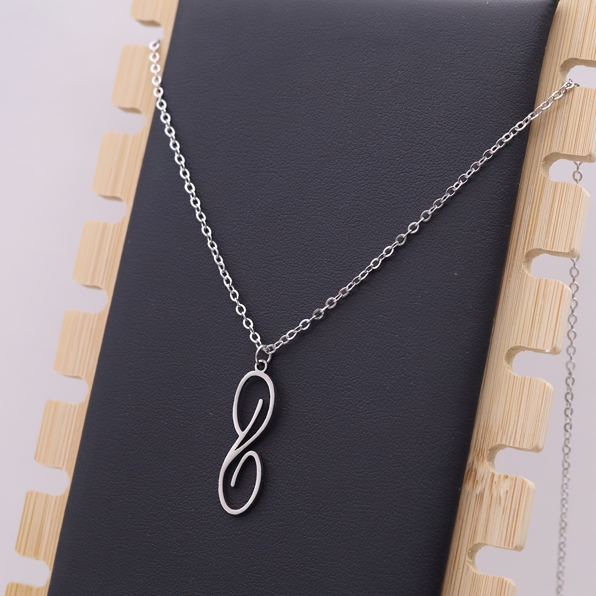 Initial S Drop Necklace, Personalized Monogram Gift
