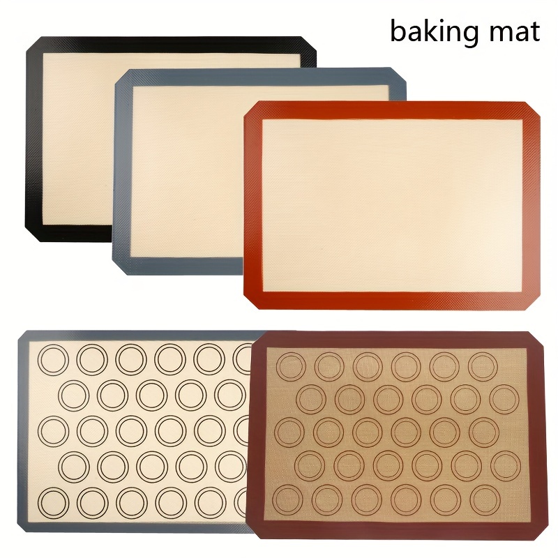 

2pcs, Silicone Baking Mats, Reusable Baking Mats, Heat Resistant Fiberglass Oven Liner Sheets, Cake Pan Mats, For Macaron, Cookie, Baking Tools, Kitchen Accessories, Home Kitchen Items