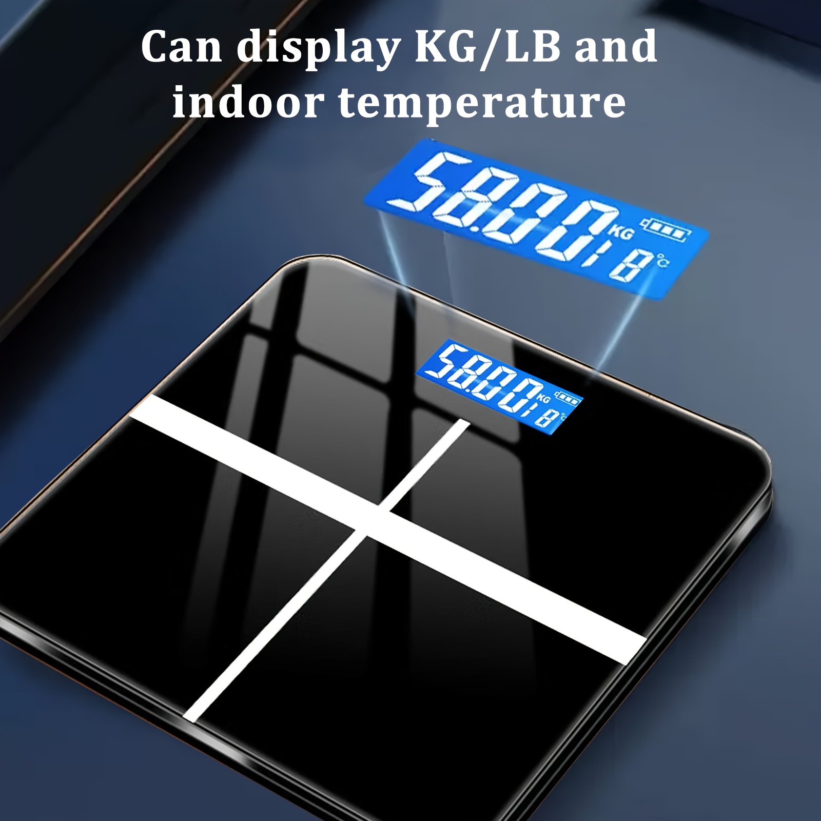 TEMU Weight Scale Electronic Scale, 396 Pound Digital Bathroom Scale, High-precision Weight Scale With Led High-definition Display Screen And