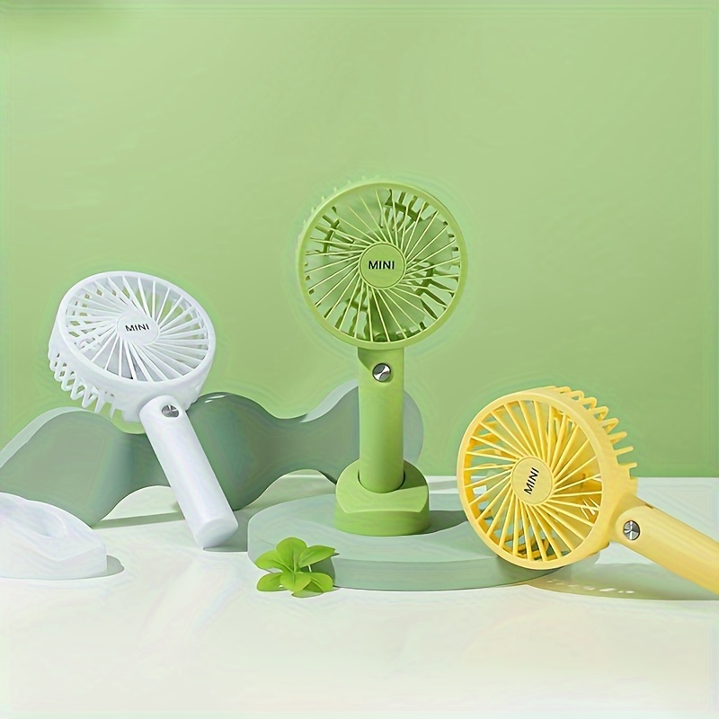 

Portable Electric Fan, Usb Rechargeable Handheld Mini Fan With Multiple Speed Options, Quiet Cooling Summer Essentials