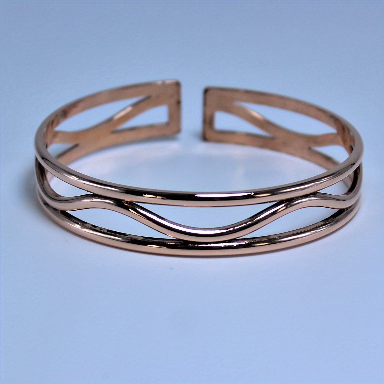 E-shop 1 Stück Elegantes Kupferarmband, Damen-Cuff-Armreif, Ideal für den als Partygeschenk, das perfekte Damenmode-Accessoire