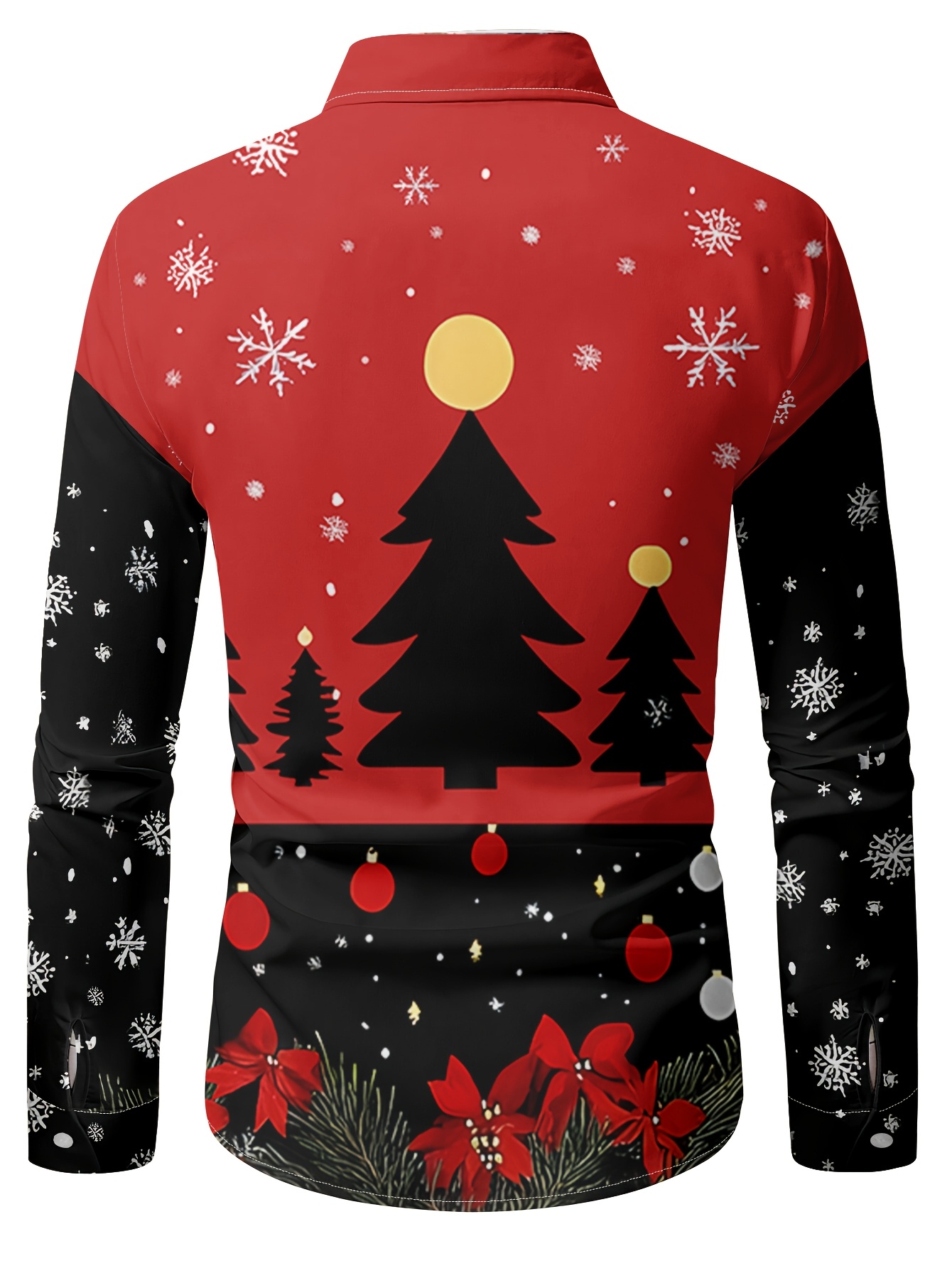 mens christmas print dress shirt festive red - Temu Nigeria