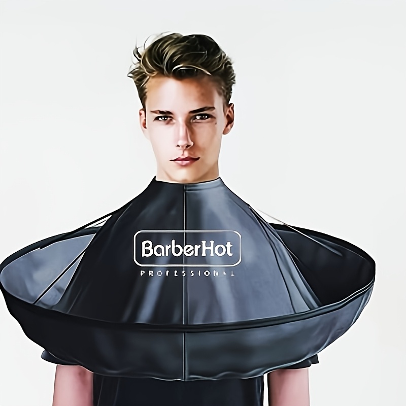 Image of 1pc Hair Stylist Professional Hair Cape, Adjustable Neckline Closure Design, Umbrella Shape Durable Hair Apron, Easy To Clean And Collect Broken Hair, Hair And Shaving Essential
