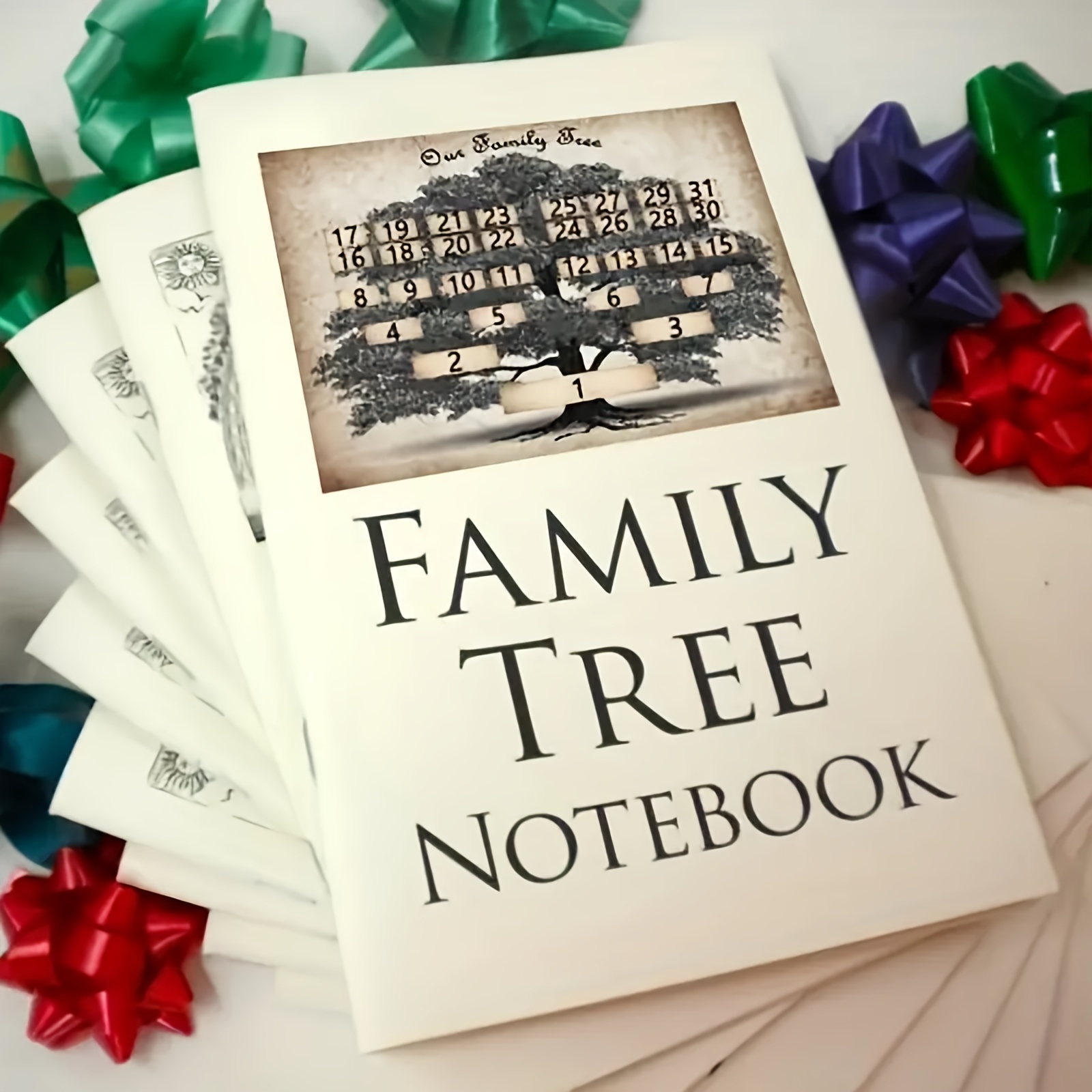 

1pc/2pcs To Memories Notebook (32 Pages)-handwritten Tree Write Personal Ancestors