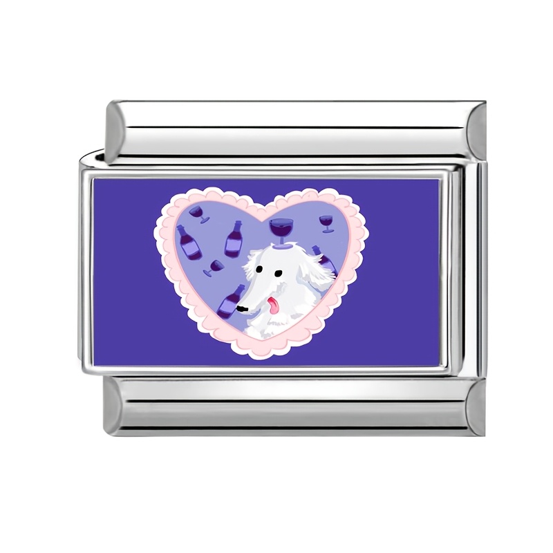Exquisite Photo-Style Bracelet with Heart and Cat Designs