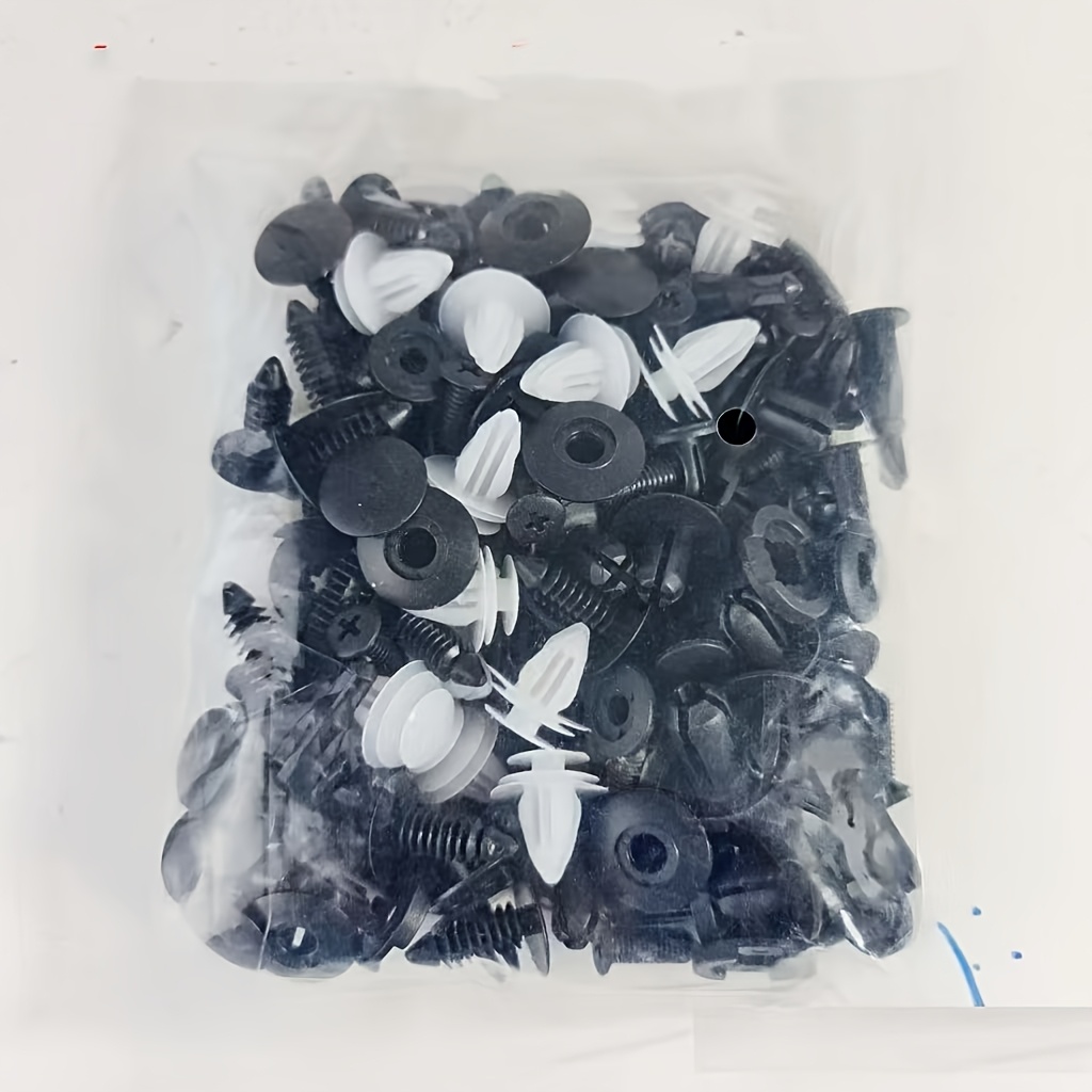 120pcs Clip Set For Securing Door Mudguards, Rivets, And Bumper Trim Additions