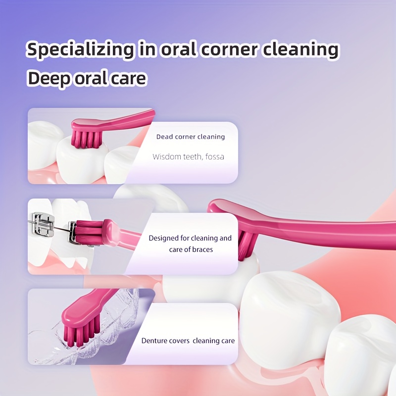 Adult Toothbrush with Extra-Small Head for Braces
