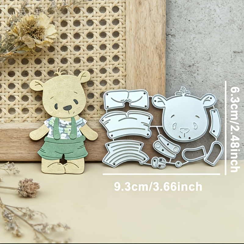 TEMU L'ultimo fustello per taglio metalli "Cute Little Bear" 癡 per realizzare biglietti di , album di , album di carte e decorazioni