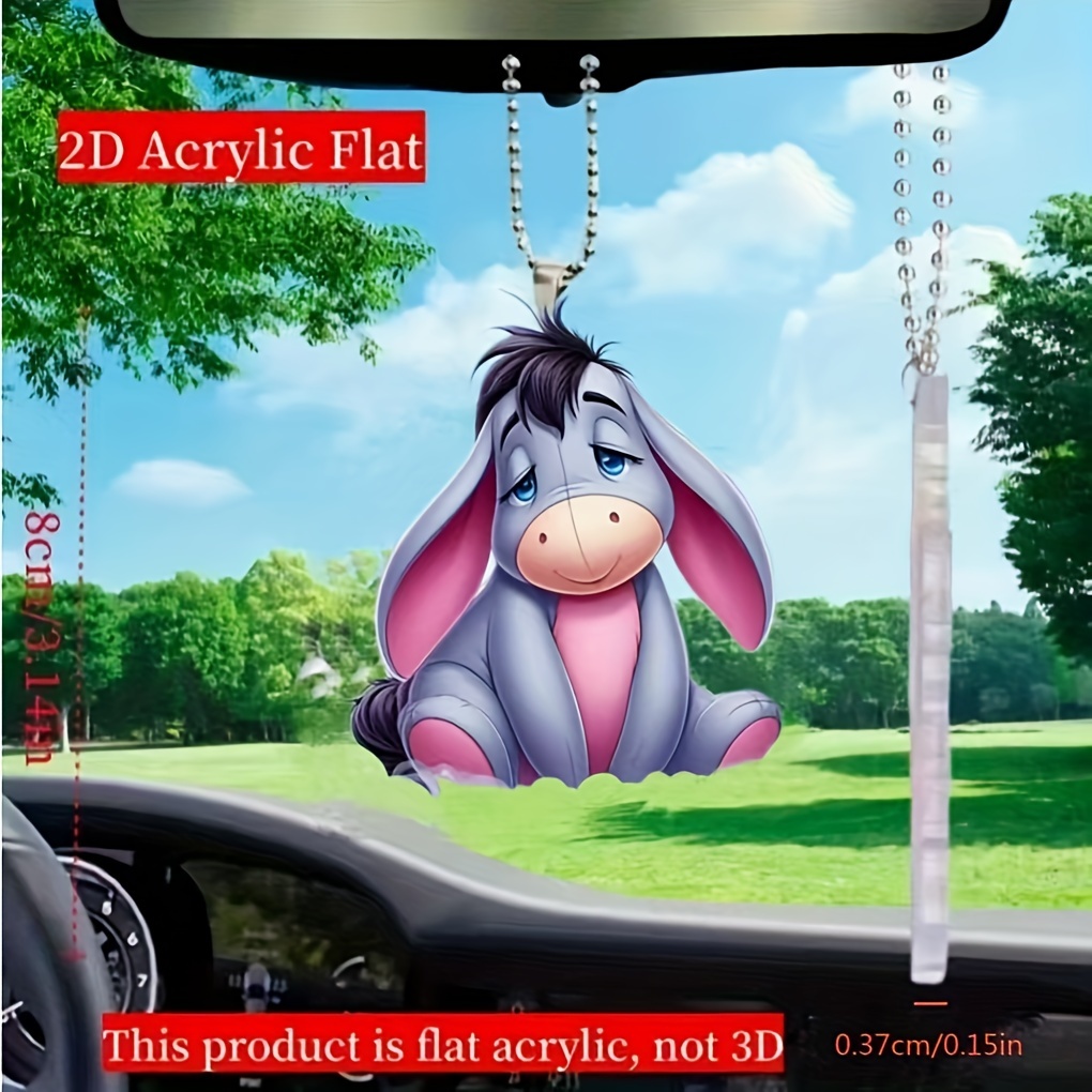 

2d Acrylic Flat Donkey Keychain - Car Mirrors, Home Decor, Bags, And More!