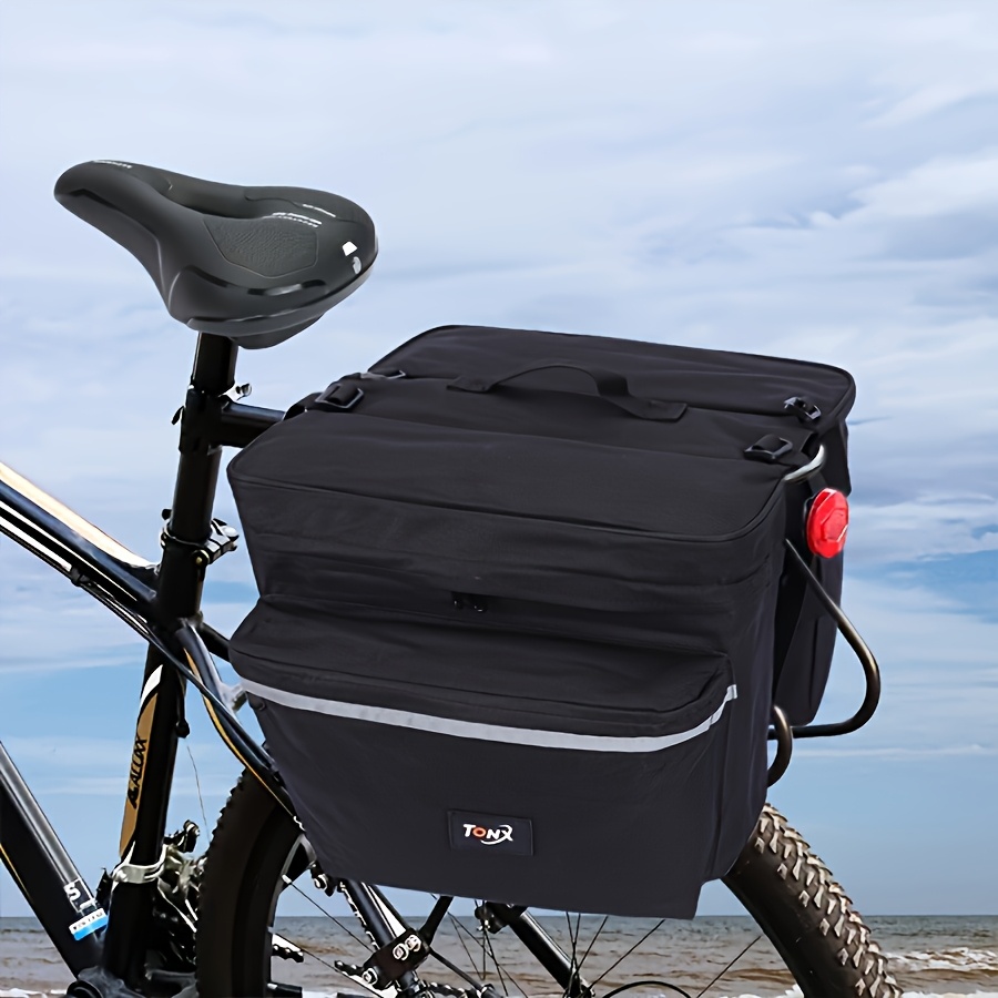 Rear Rack Retractable Aluminum Alloy Strap On Bike Bag Bicycle