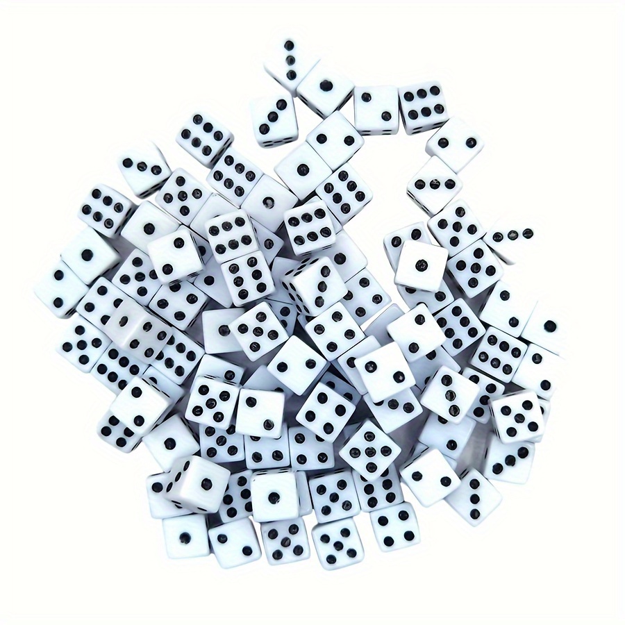 TEMU 100pcs/ Set 8mm Mini Dice, - Point Dice, Abs Material, Ideal For Party Games And Accessories, Party Game Accessories | Modern Dice Design |