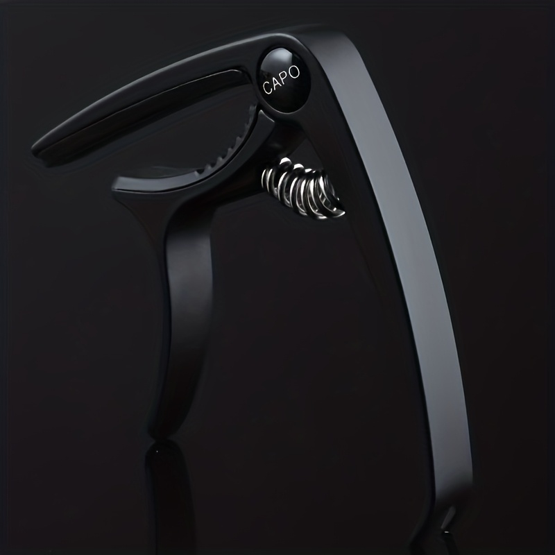 TEMU [customizable] Customizable Engraved Guitar Capo, Universal For Acoustic And Electric Guitars, Professional Wooden Texture Tuner, Supports
